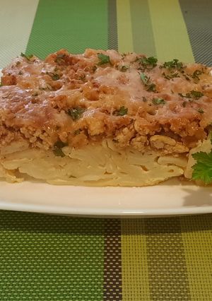 Запіканка з макаронами та фаршем