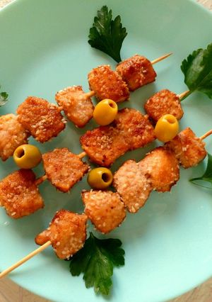 Курячі шашлички з арахісовою пастою