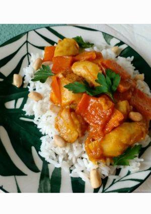 Маафе - африканське рагу з бататом, індичкою і арахісовою пастою