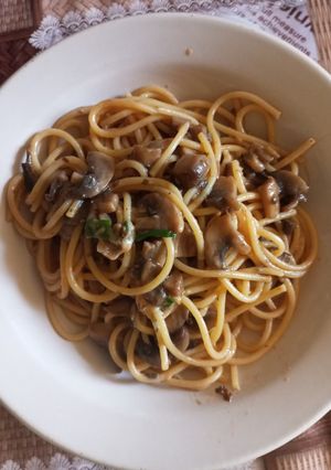 Паста з грибами та сиром