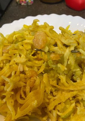 Паста з креветками та кабачками