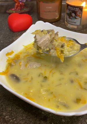 Сочевичний суп з грибами