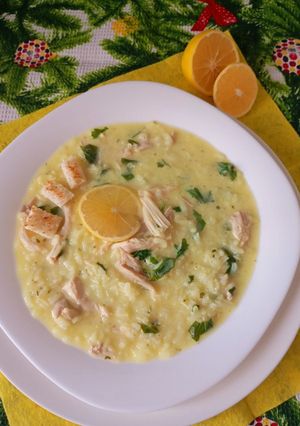 Авголемоно - грецький лимонний суп