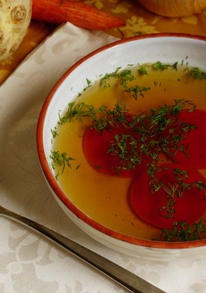 Базовий овочевий бульйон плюс суп з нього