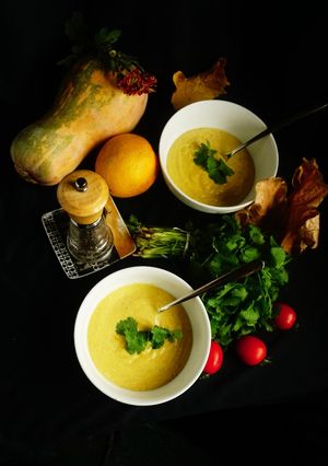 Гарбузовий крем-суп з сиром