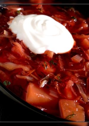 Вегетаріанський борщ Без засмажки, з апельсиновою цедрою та імбиром