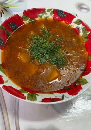 Борщ з чорносливом