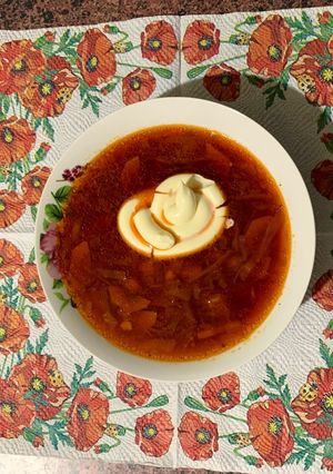 Борщ з квасолі