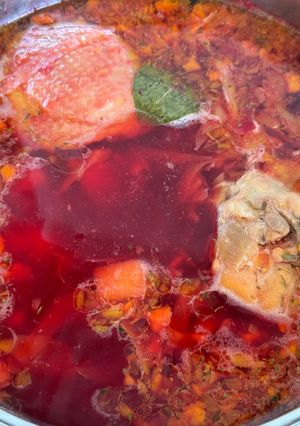 Борщ по мамусиному рецепту