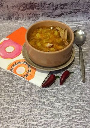 Капусняк з квашеної капусти з пшоном