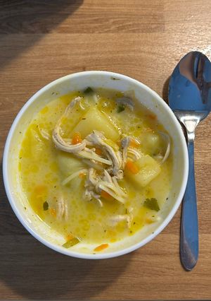 Сирний суп з курячим філе