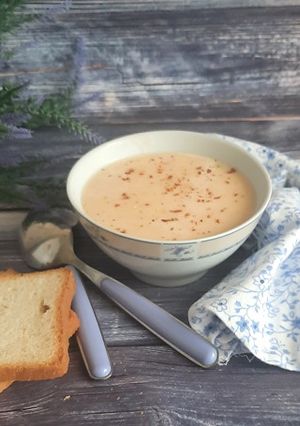 Сирний крем-суп з креветками