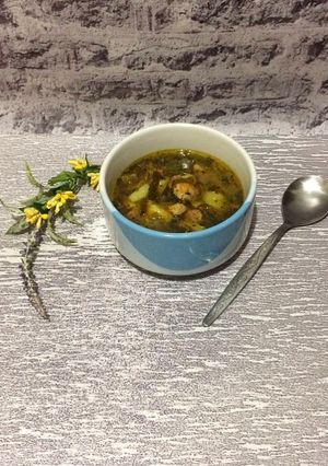 Суп з сардинами та морською капустою