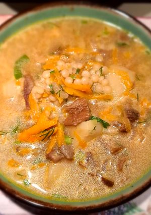 Суп з білими грибами та сметаною