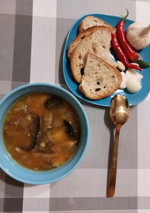 Суп з сушеними грибами