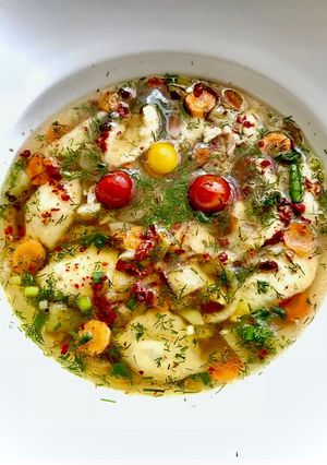 Суп с галушками