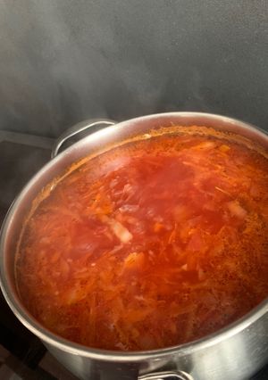 Борщ без картошки