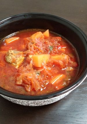 Борщ з солодким перцем