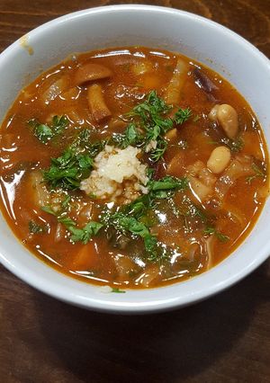 Борщ з опеньками