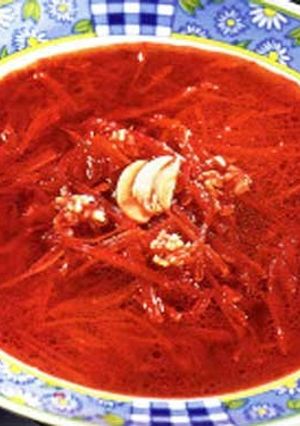Борщ из печеной свеклы