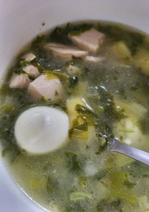 Борщ зі шпинатом