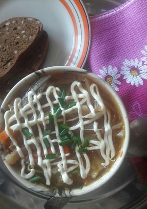 Борщ с грудинкой по-моему