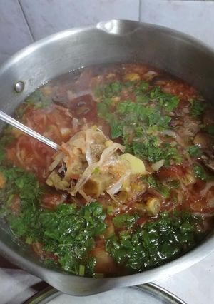 Борщ с грибами