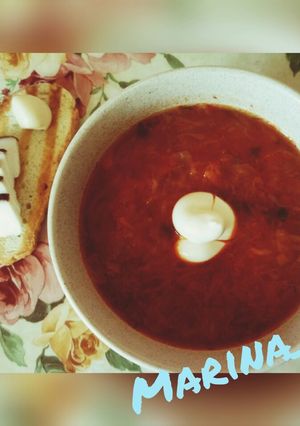 Борщ украинский с говядиной