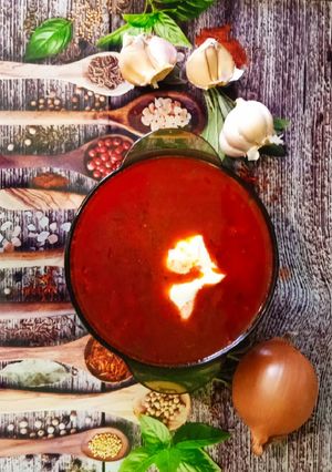 Борщ український домашній червоний