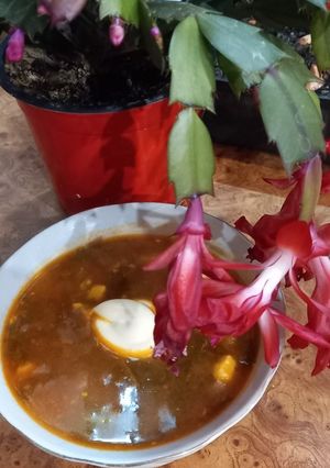 Борщ со щавелем