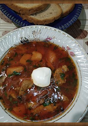 Красный борщ. Рецепт моего мужа