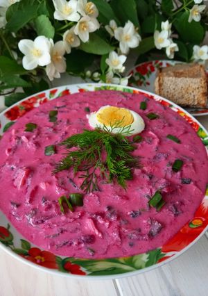 Литовський холодний борщ