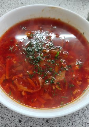 Красный борщ