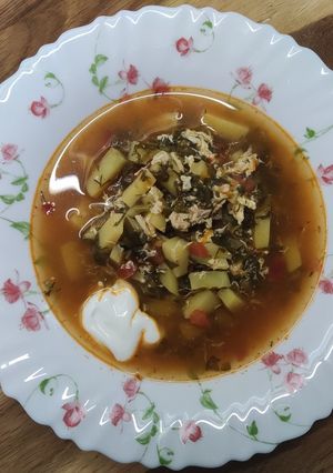 Найсмачніший зелений борщ