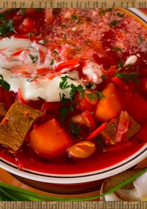 Настоящий украинский борщ