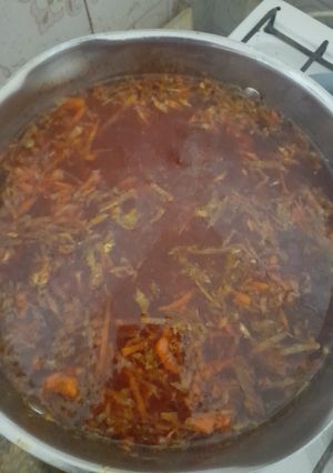 Постный борщ