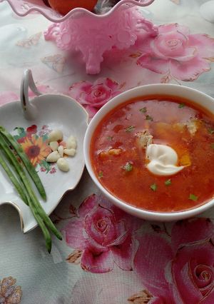 Український борщ з м'ясом