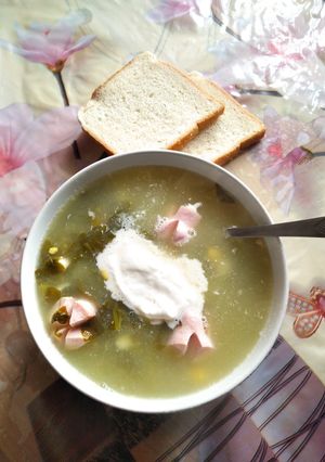 Щавлевий борщ з "восьминіжками"