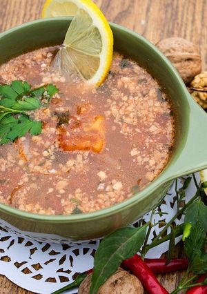 Суп харчо в казане