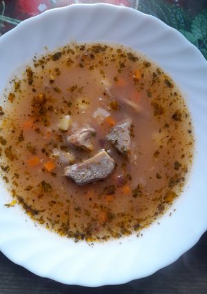 Суп з ребрами а-ля "Харчо"