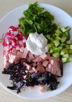 Окрошка на кокосовому молоці