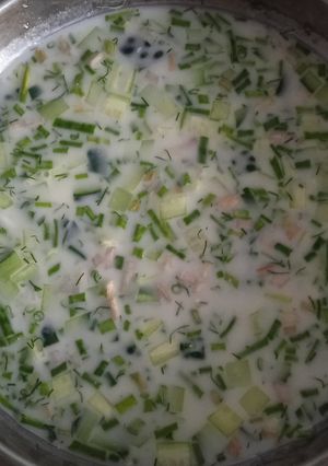 Окрошка овочева на кефірі по третій категорії