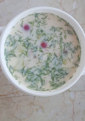 Окрошка на ряжанці