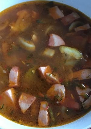 Солянка лагідна з грибами "Лазурне"