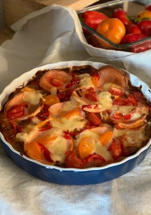 Лінива картопляна піца