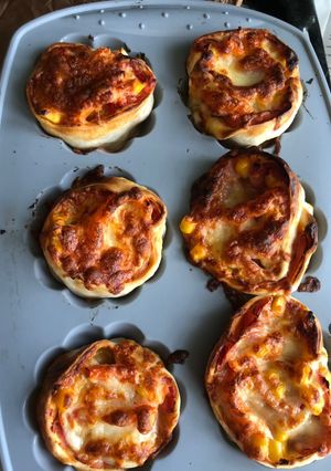 Міні-піца рулет з листкового тіста