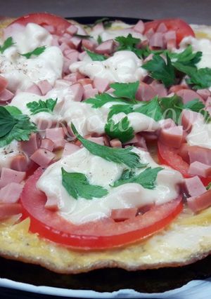 Піца без борошна на сковорідці