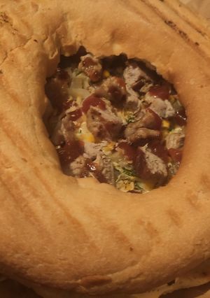 Піца в лаваші на грилі