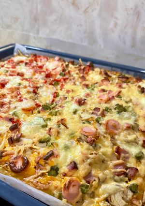 Піца на пухкому тісті