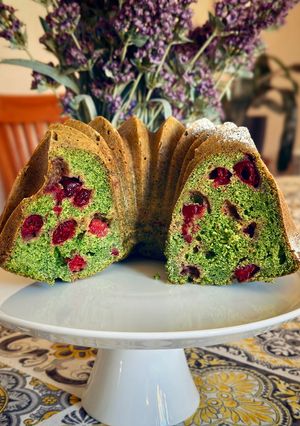 Апельсиновий торт з журавлиною!